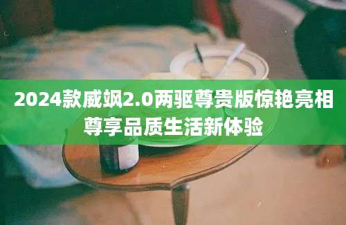 2024款威飒2.0两驱尊贵版惊艳亮相尊享品质生活新体验
