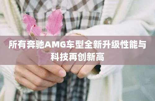 所有奔驰AMG车型全新升级性能与科技再创新高