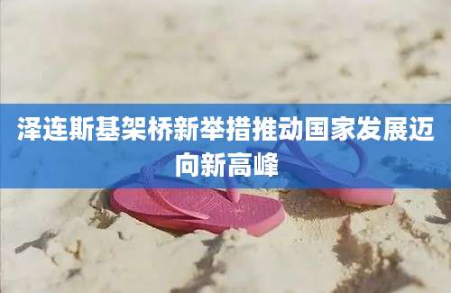 泽连斯基架桥新举措推动国家发展迈向新高峰