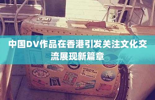 中国DV作品在香港引发关注文化交流展现新篇章