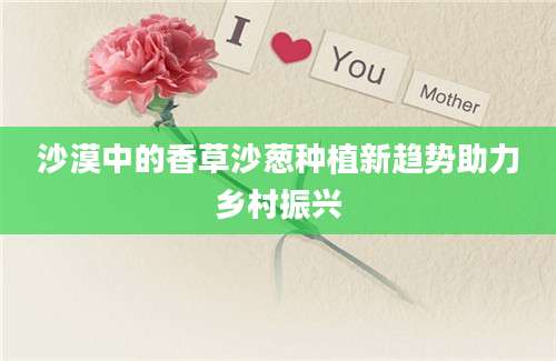 沙漠中的香草沙葱种植新趋势助力乡村振兴