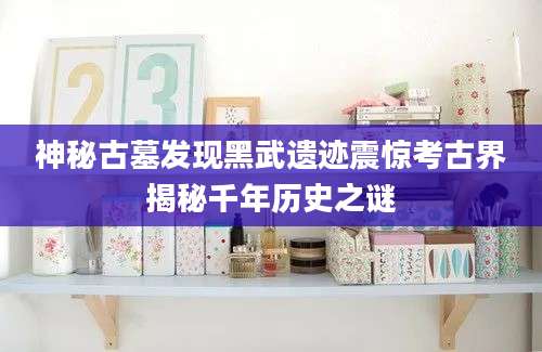 神秘古墓发现黑武遗迹震惊考古界揭秘千年历史之谜