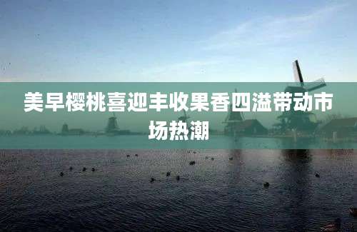 美早樱桃喜迎丰收果香四溢带动市场热潮