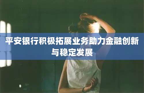 平安银行积极拓展业务助力金融创新与稳定发展