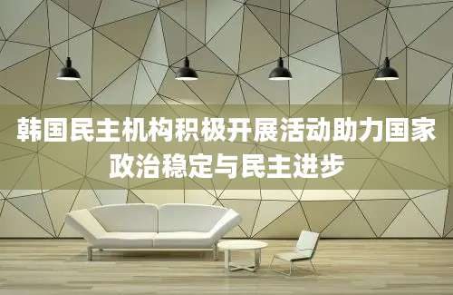 韩国民主机构积极开展活动助力国家政治稳定与民主进步