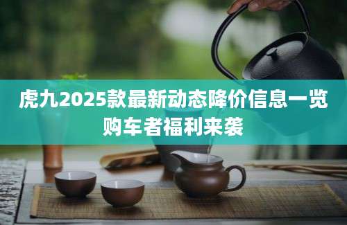 虎九2025款最新动态降价信息一览购车者福利来袭