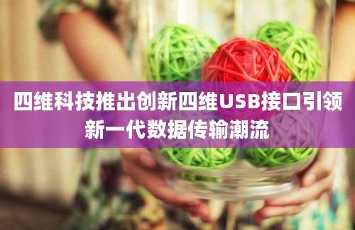 四维科技推出创新四维USB接口引领新一代数据传输潮流