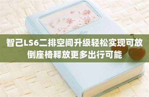智己LS6二排空间升级轻松实现可放倒座椅释放更多出行可能