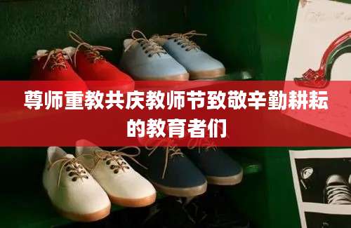 尊师重教共庆教师节致敬辛勤耕耘的教育者们
