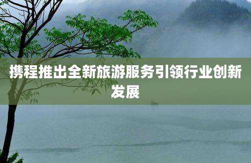 携程推出全新旅游服务引领行业创新发展