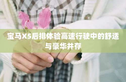 宝马X5后排体验高速行驶中的舒适与豪华并存