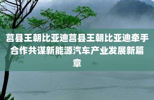 莒县王朝比亚迪莒县王朝比亚迪牵手合作共谋新能源汽车产业发展新篇章