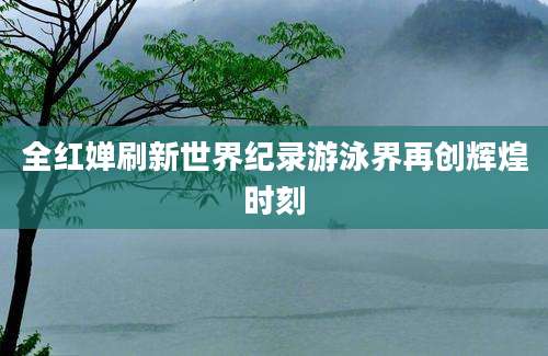 全红婵刷新世界纪录游泳界再创辉煌时刻