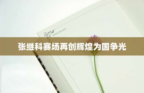 张继科赛场再创辉煌为国争光