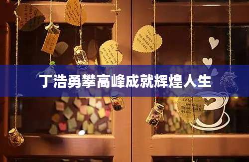 丁浩勇攀高峰成就辉煌人生
