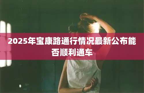 2025年宝康路通行情况最新公布能否顺利通车