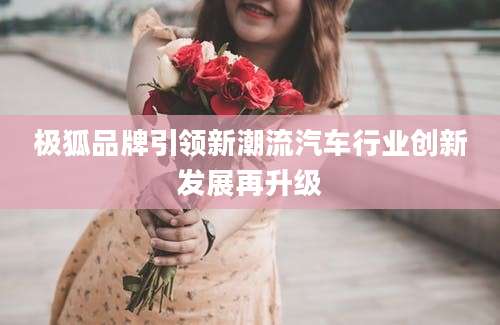 极狐品牌引领新潮流汽车行业创新发展再升级
