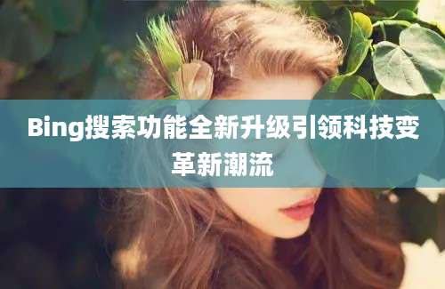 Bing搜索功能全新升级引领科技变革新潮流
