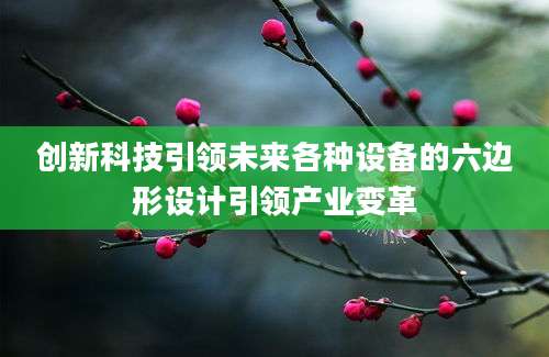 创新科技引领未来各种设备的六边形设计引领产业变革