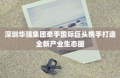 深圳华强集团牵手国际巨头携手打造全新产业生态圈