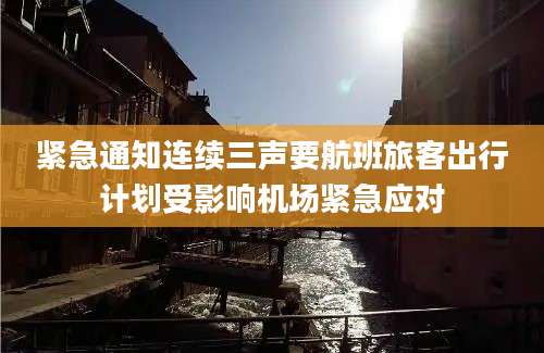 紧急通知连续三声要航班旅客出行计划受影响机场紧急应对