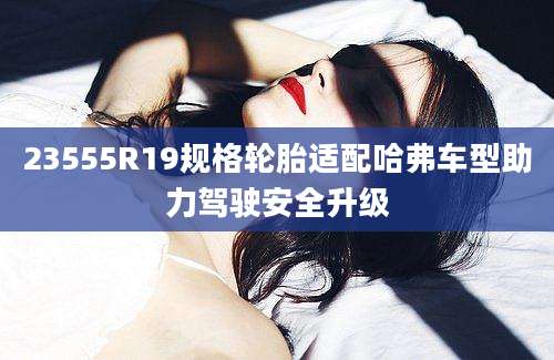 23555R19规格轮胎适配哈弗车型助力驾驶安全升级