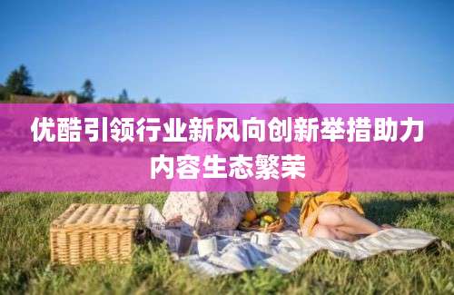 优酷引领行业新风向创新举措助力内容生态繁荣