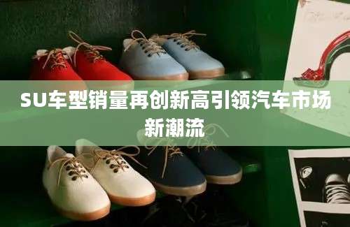 SU车型销量再创新高引领汽车市场新潮流