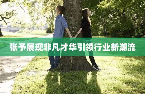 张予展现非凡才华引领行业新潮流