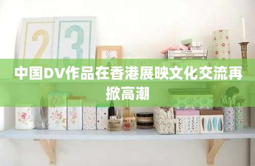 中国DV作品在香港展映文化交流再掀高潮
