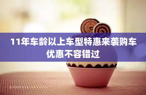 11年车龄以上车型特惠来袭购车优惠不容错过