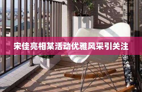 宋佳亮相某活动优雅风采引关注