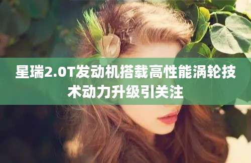 星瑞2.0T发动机搭载高性能涡轮技术动力升级引关注