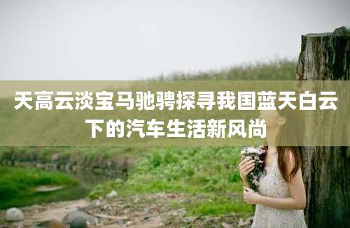 天高云淡宝马驰骋探寻我国蓝天白云下的汽车生活新风尚
