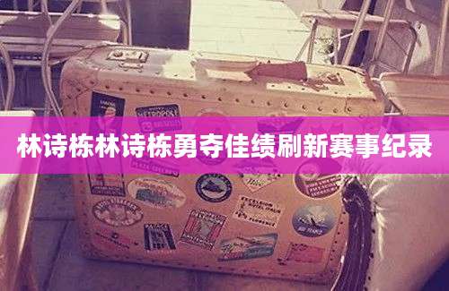 林诗栋林诗栋勇夺佳绩刷新赛事纪录