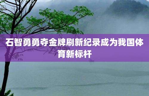 石智勇勇夺金牌刷新纪录成为我国体育新标杆
