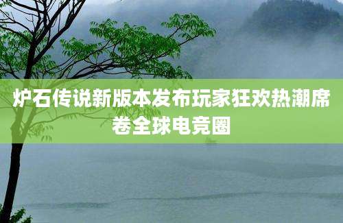 炉石传说新版本发布玩家狂欢热潮席卷全球电竞圈