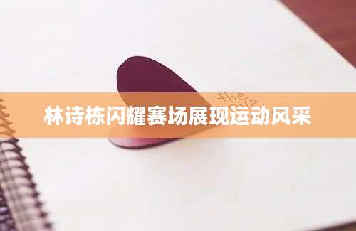 林诗栋闪耀赛场展现运动风采