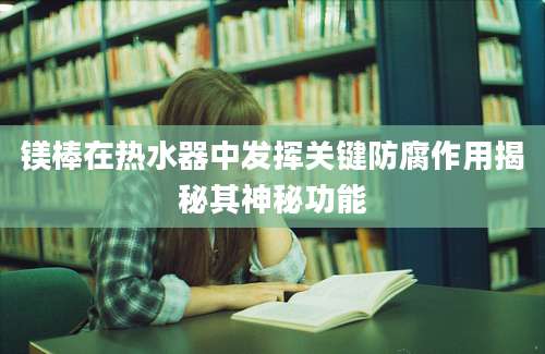 镁棒在热水器中发挥关键防腐作用揭秘其神秘功能