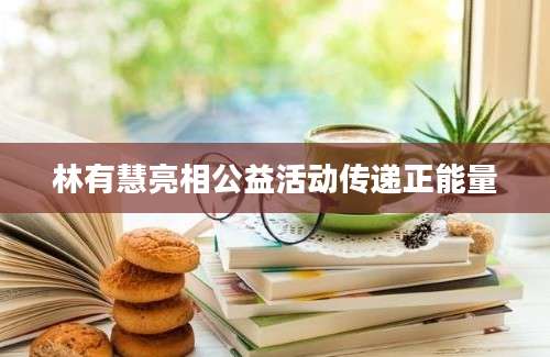林有慧亮相公益活动传递正能量