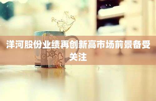 洋河股份业绩再创新高市场前景备受关注