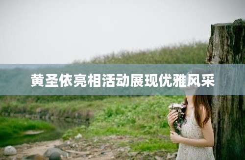 黄圣依亮相活动展现优雅风采