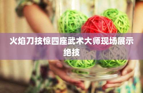 火焰刀技惊四座武术大师现场展示绝技