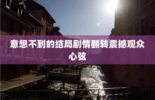 意想不到的结局剧情翻转震撼观众心弦