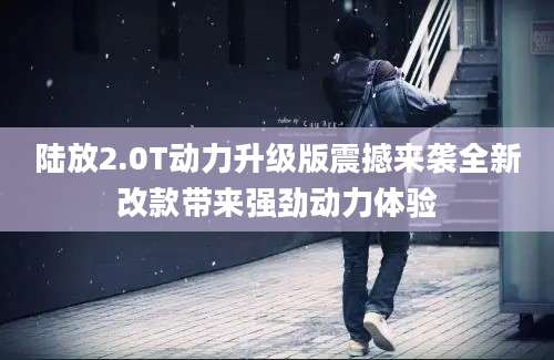 陆放2.0T动力升级版震撼来袭全新改款带来强劲动力体验