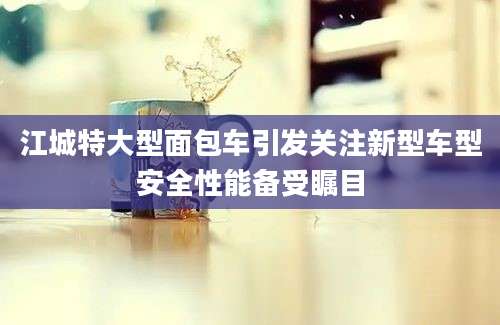 江城特大型面包车引发关注新型车型安全性能备受瞩目