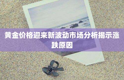 黄金价格迎来新波动市场分析揭示涨跌原因