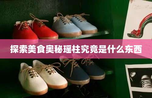 探索美食奥秘瑶柱究竟是什么东西