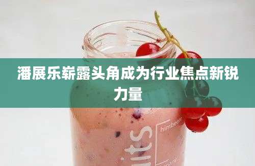 潘展乐崭露头角成为行业焦点新锐力量