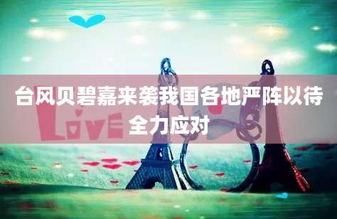 台风贝碧嘉来袭我国各地严阵以待全力应对